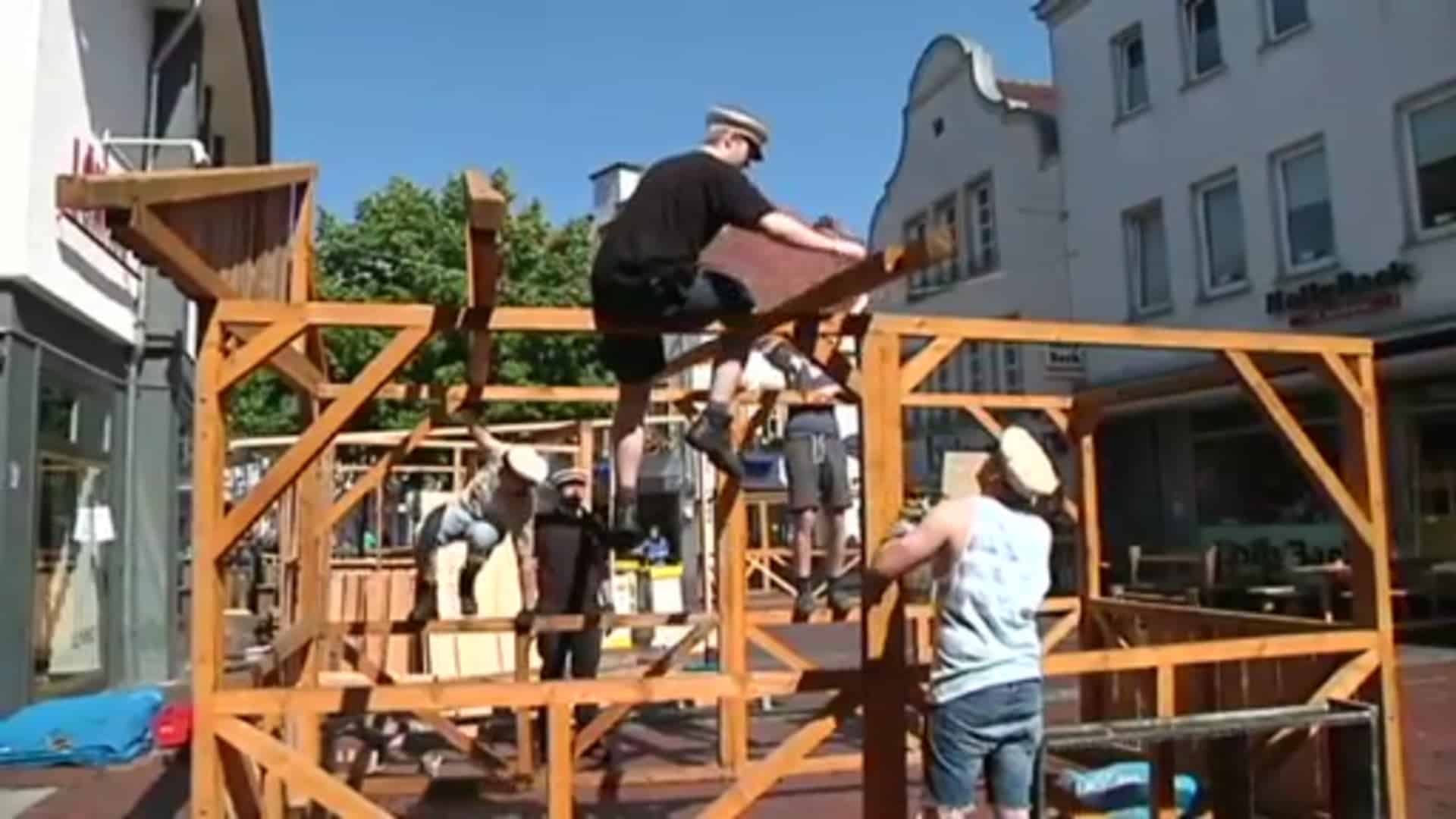 Aufbau des Kivelingsfestes in vollem Gange