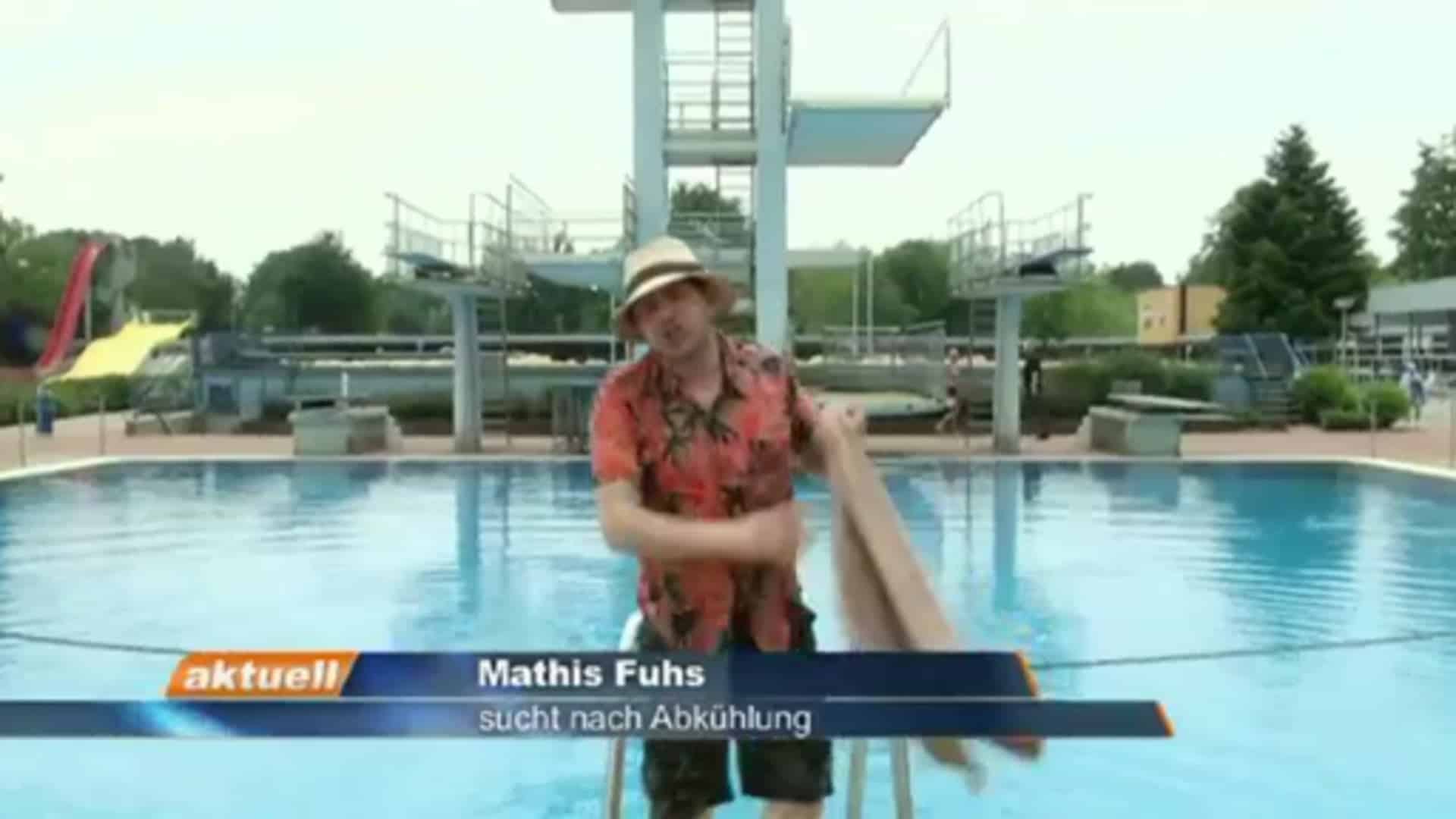 Es wird warm: Unser Reporter sucht die Abkühlung