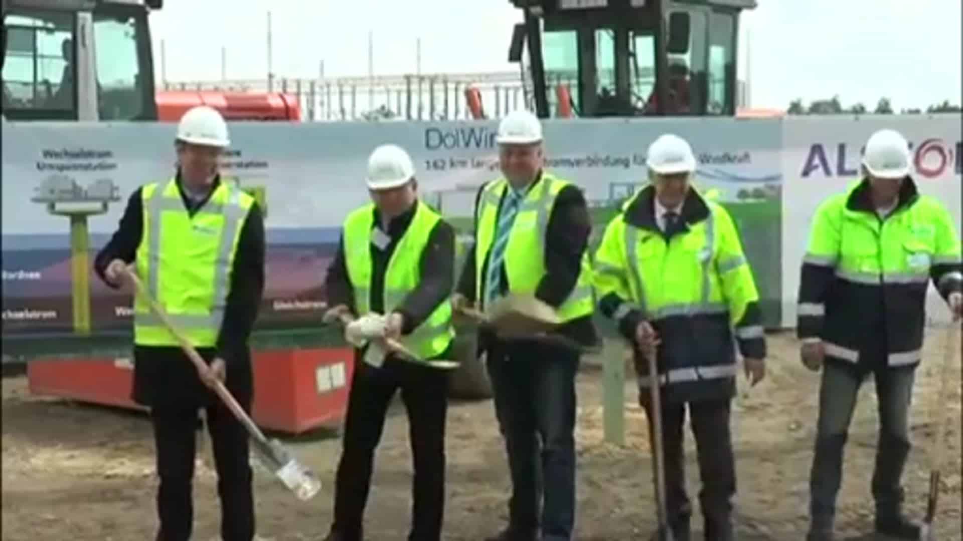 Weiterer Spatenstich am Umspannwerk in Heede