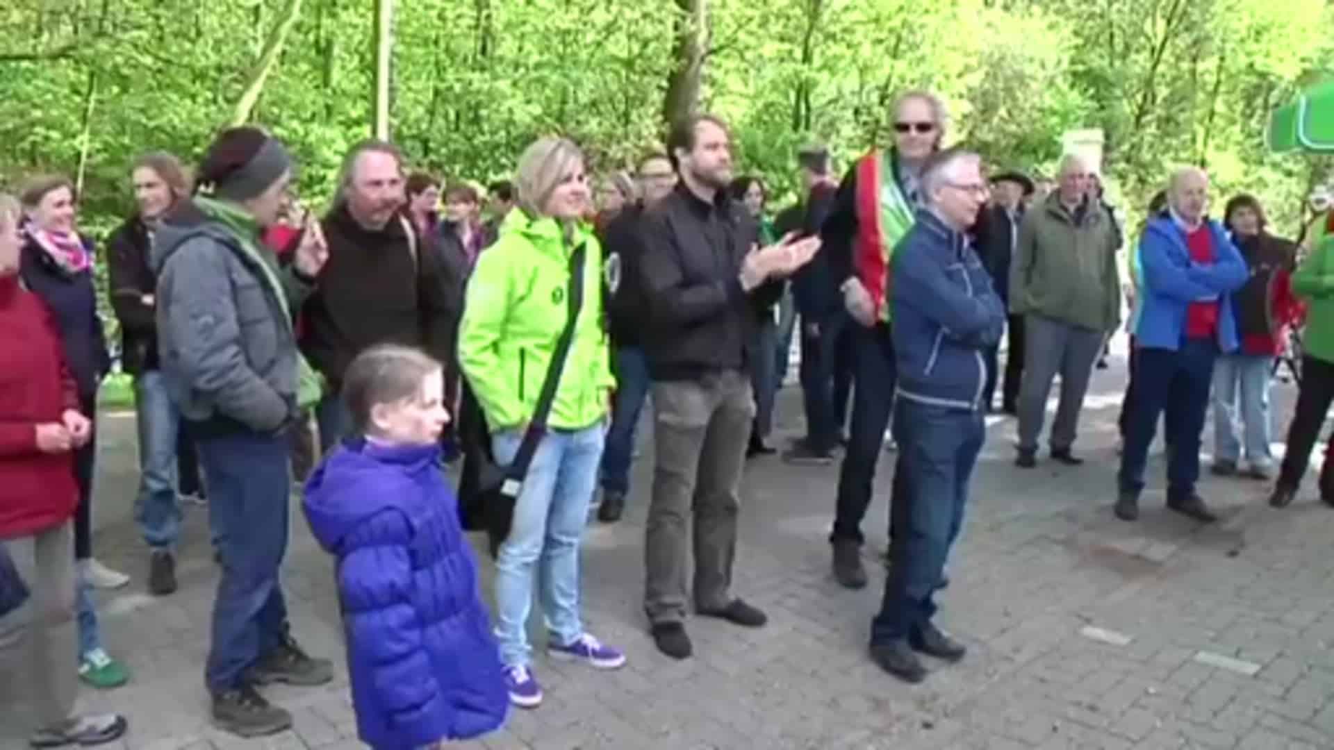Grenzüberschreitende Protestaktion gegen den Flughafen Twente