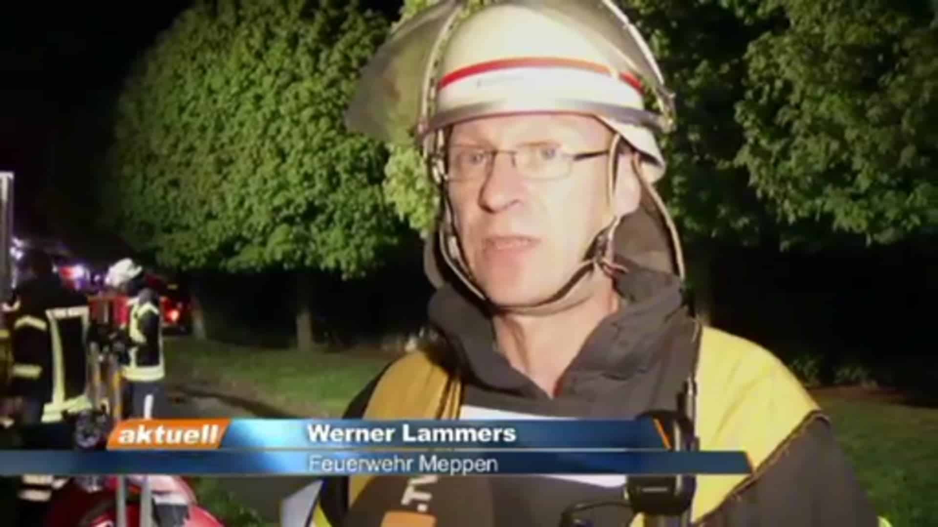 Verletzte bei Feuer in Meppen