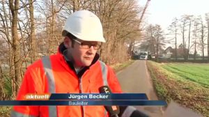 Alte Brücke in Georgsdorf ausgehoben