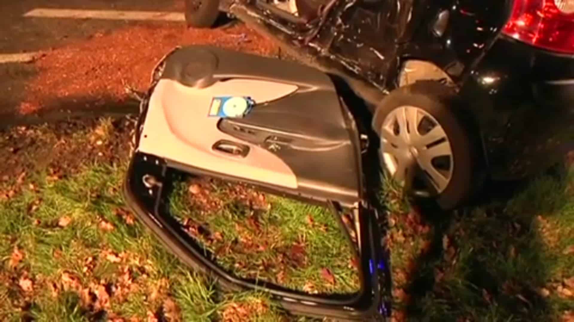 LKW erfasst Kleinwagen