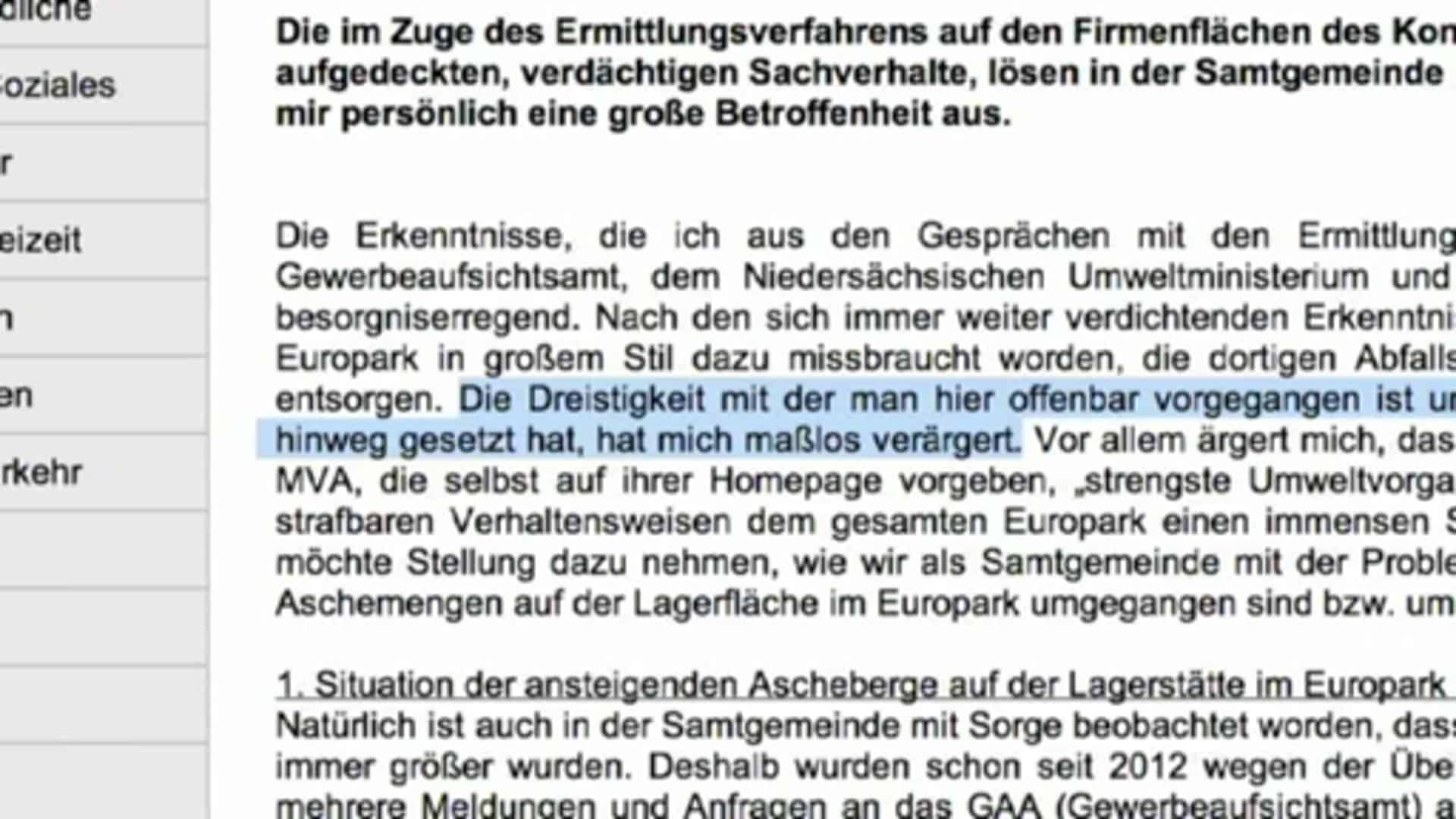 Ascheskandal: Kösters kritisiert Betreiber der Müllverbrennungsanlage
