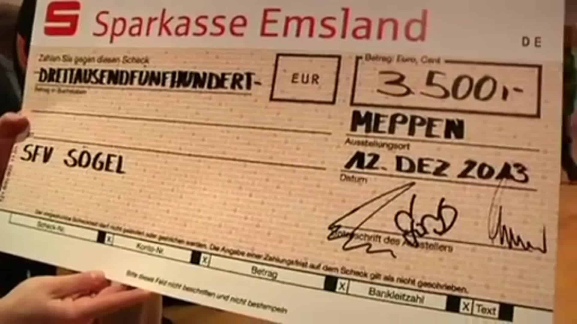 Sparkasse Emsland fördert Vereine