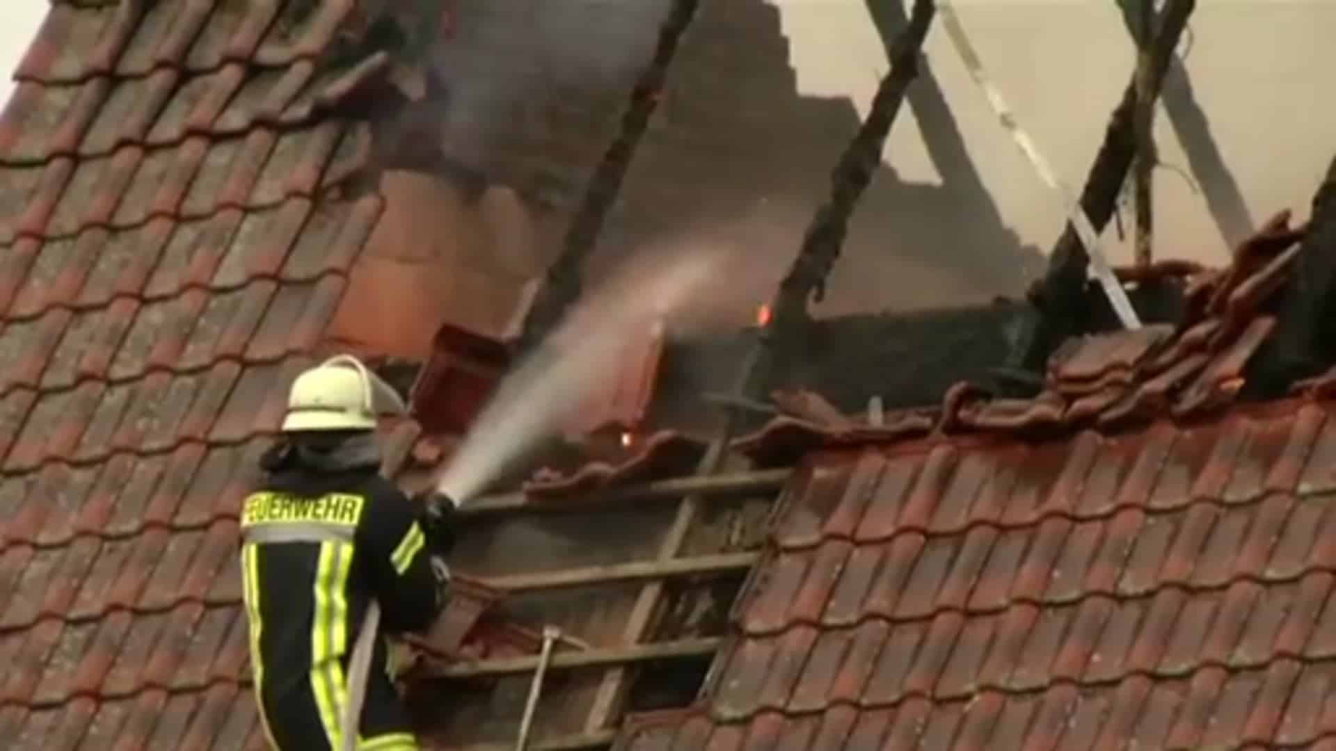 Haus brennt in Haren