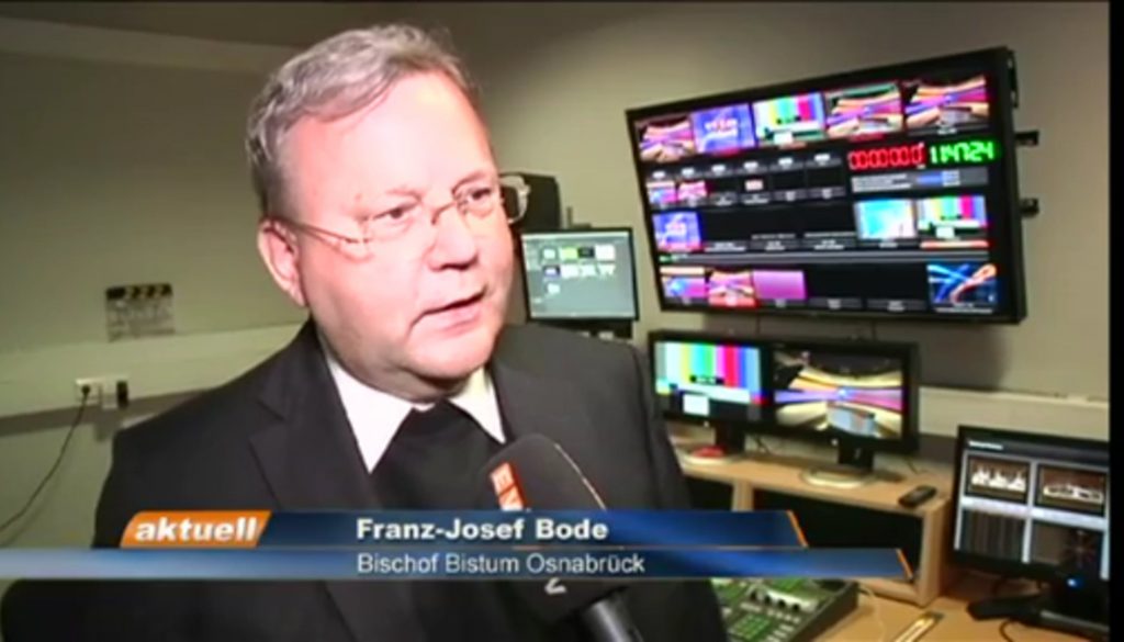 Bischof Bode zu Gast beim Fernseh-Sender ev1