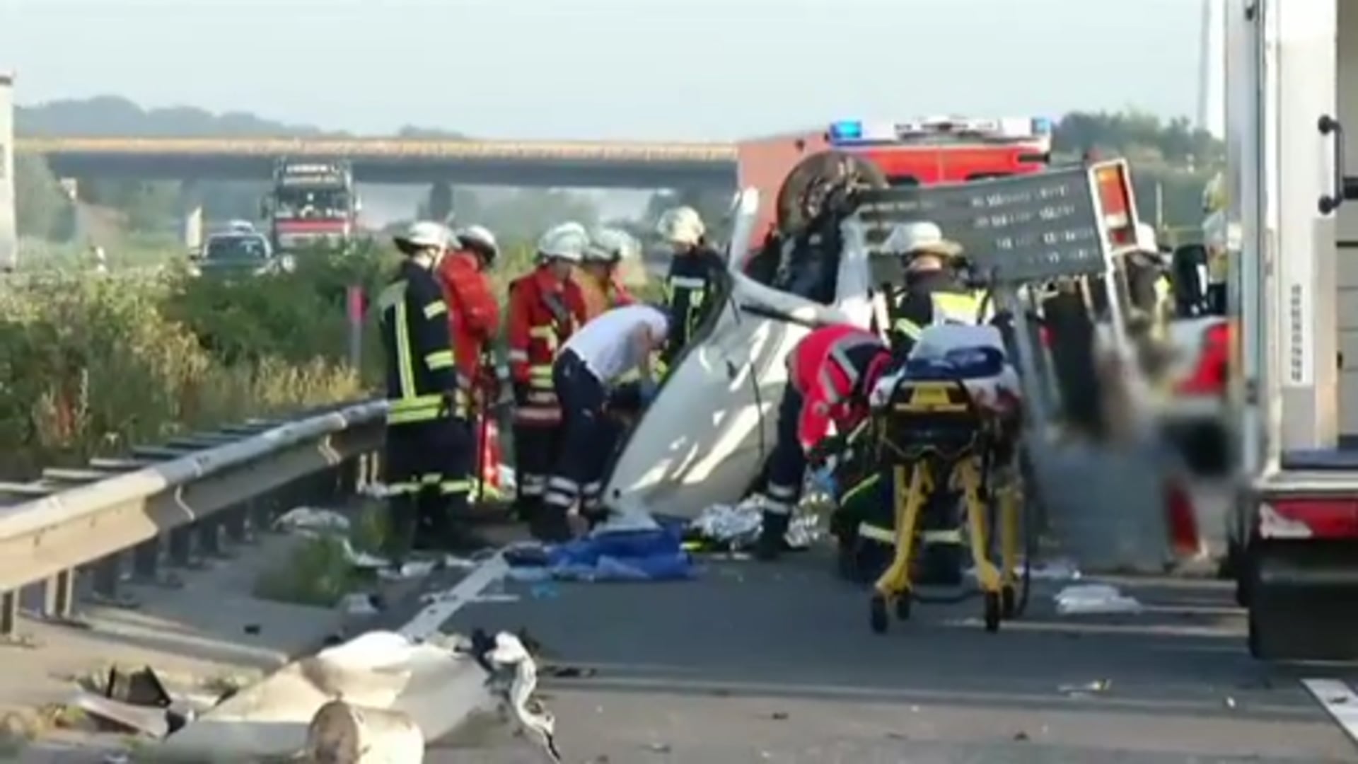 Unfall auf der A30 in Höhe Salzbergen