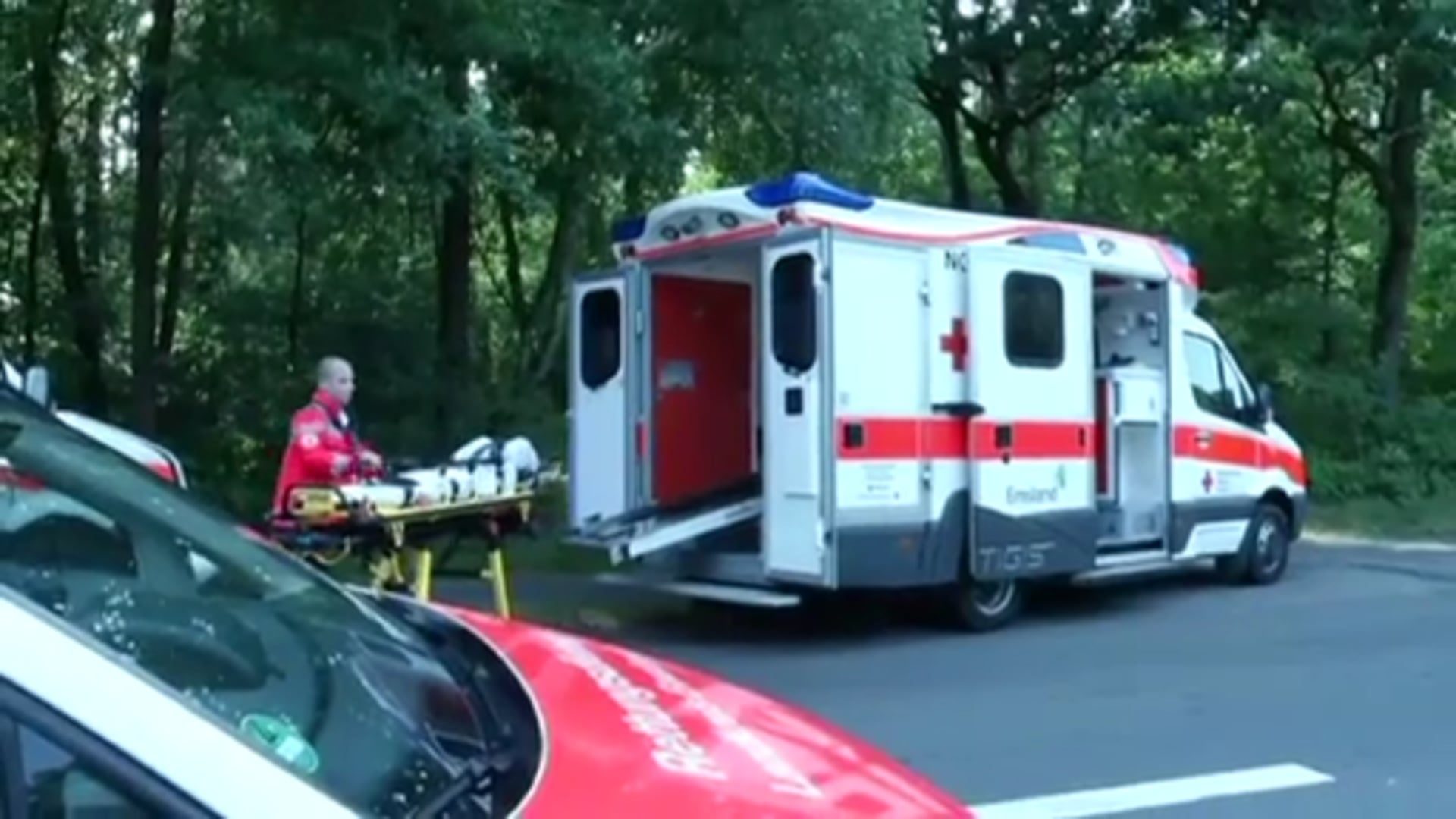 Sieben Verletzte bei Unfall auf der Waldstraße