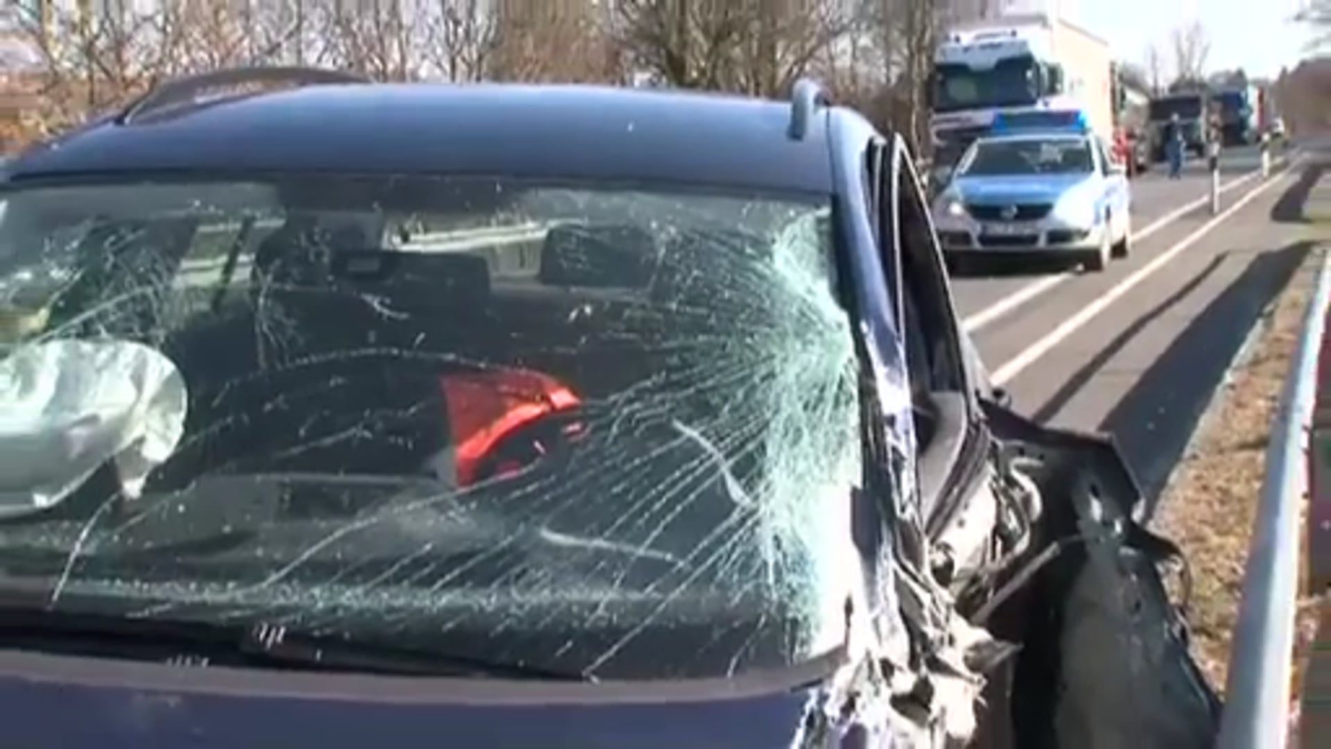 Unfall mit LKW auf der L47