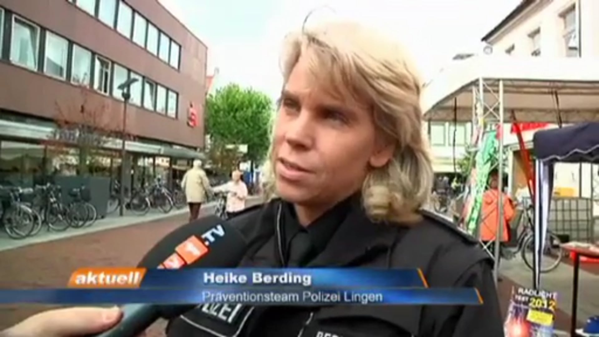 Polizei kontrolliert Radfahrer