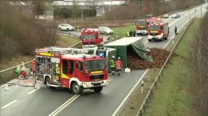 LKW blockiert Lingener Umgehung