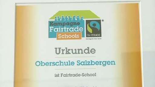Oberschule Salzbergen ist jetzt Fairtrade-Schule