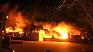 Großbrand zerstört Firma in Lingen