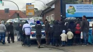 Flüchtlinge protestieren in Lingen