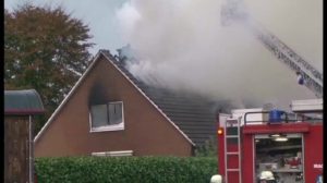 Einfamilienhaus brennt in Haren