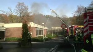 Feuer in der ehemaligen Pestalozzi-Schule in Lingen-Laxten