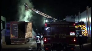 LKW Brand in Schüttorf