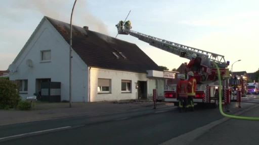 Brand in einem Wohnhaus in Esterwegen