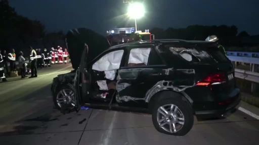 Unfall auf A 30 mit Diplomatenfahrzeug