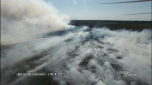 Moorbrand auf WTD Gelände - Bundeswehr wird zur Kasse gebeten