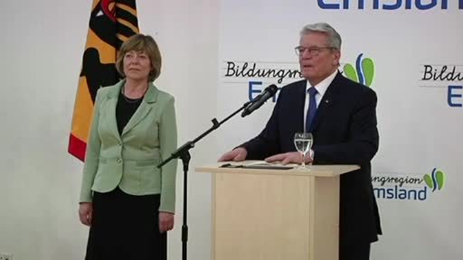 Gauck lobt das Emsland