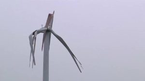 Reparatur der zerstörten Windkraftanlage gestaltet sich schwierig