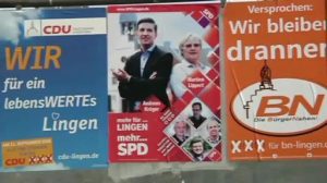 Lingener Wahlplakate auf dem Prüfstand