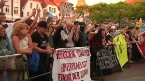 Laute Proteste bei AfD-Kundgebung in Lingen