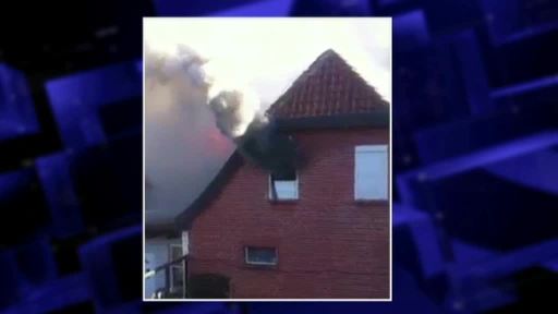 Wohnhaus in Osterbrock in Flammen