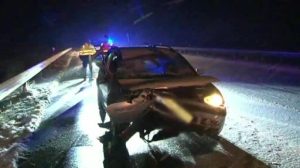 Zahlreiche Unfälle auf glatten Straßen