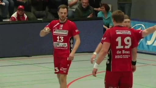HSG-Spieler Nils Meyer nach dem Spiel gegen Eisenach