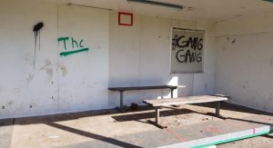 Screen_Vereinsheim beschmiert