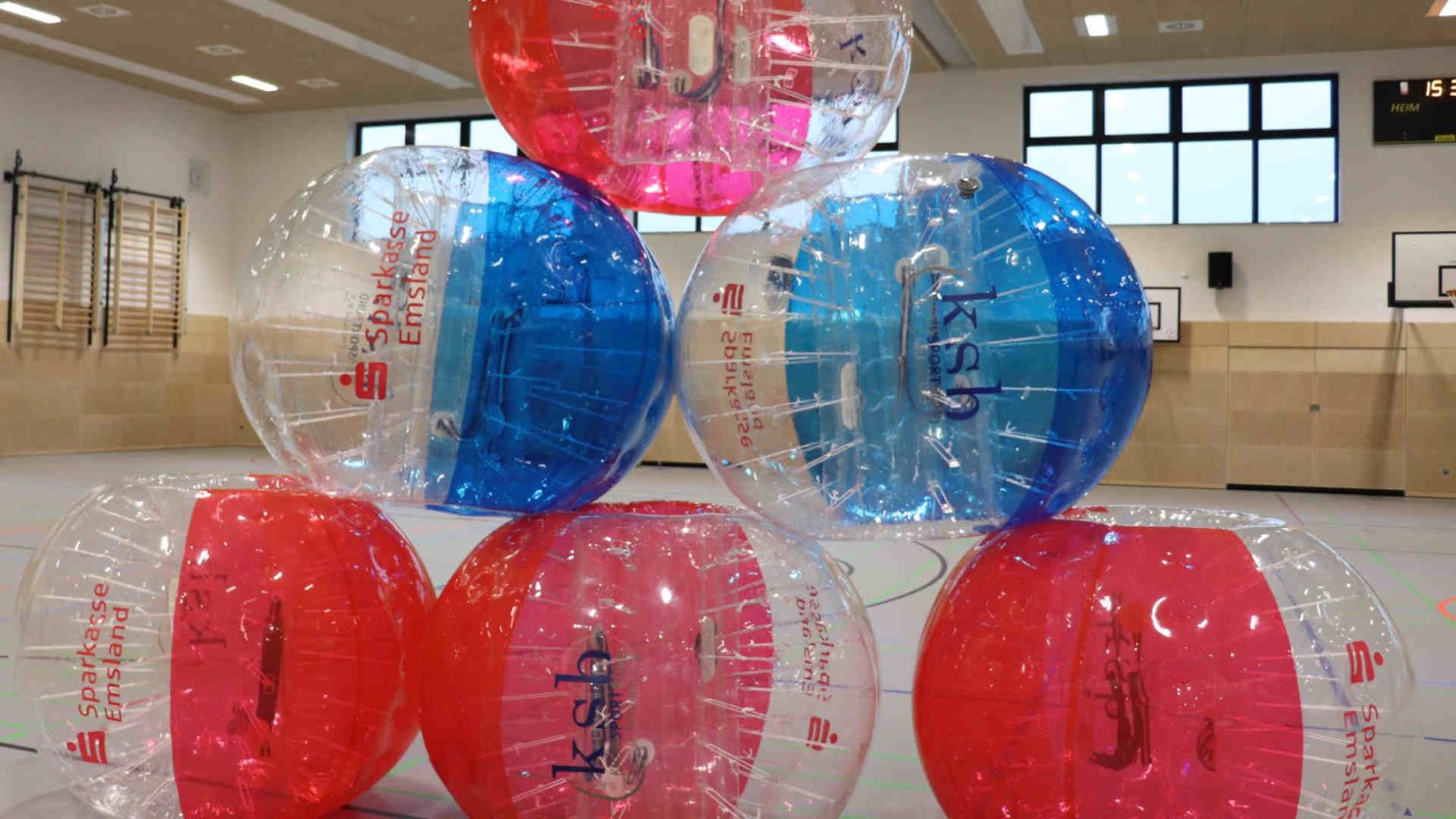Bubble SoccerBälle für den KSB ems TV