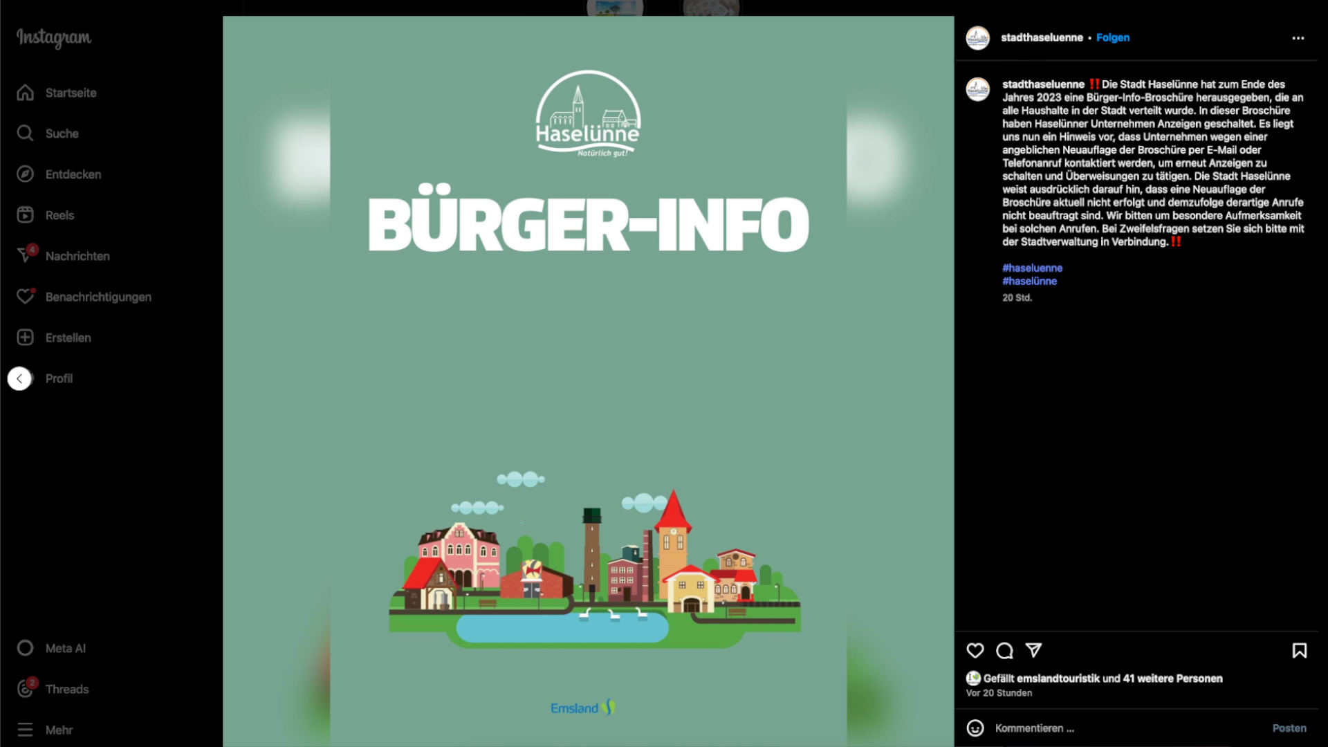 250520_Betrugsverdacht im Namen der Stadt Haseluenne