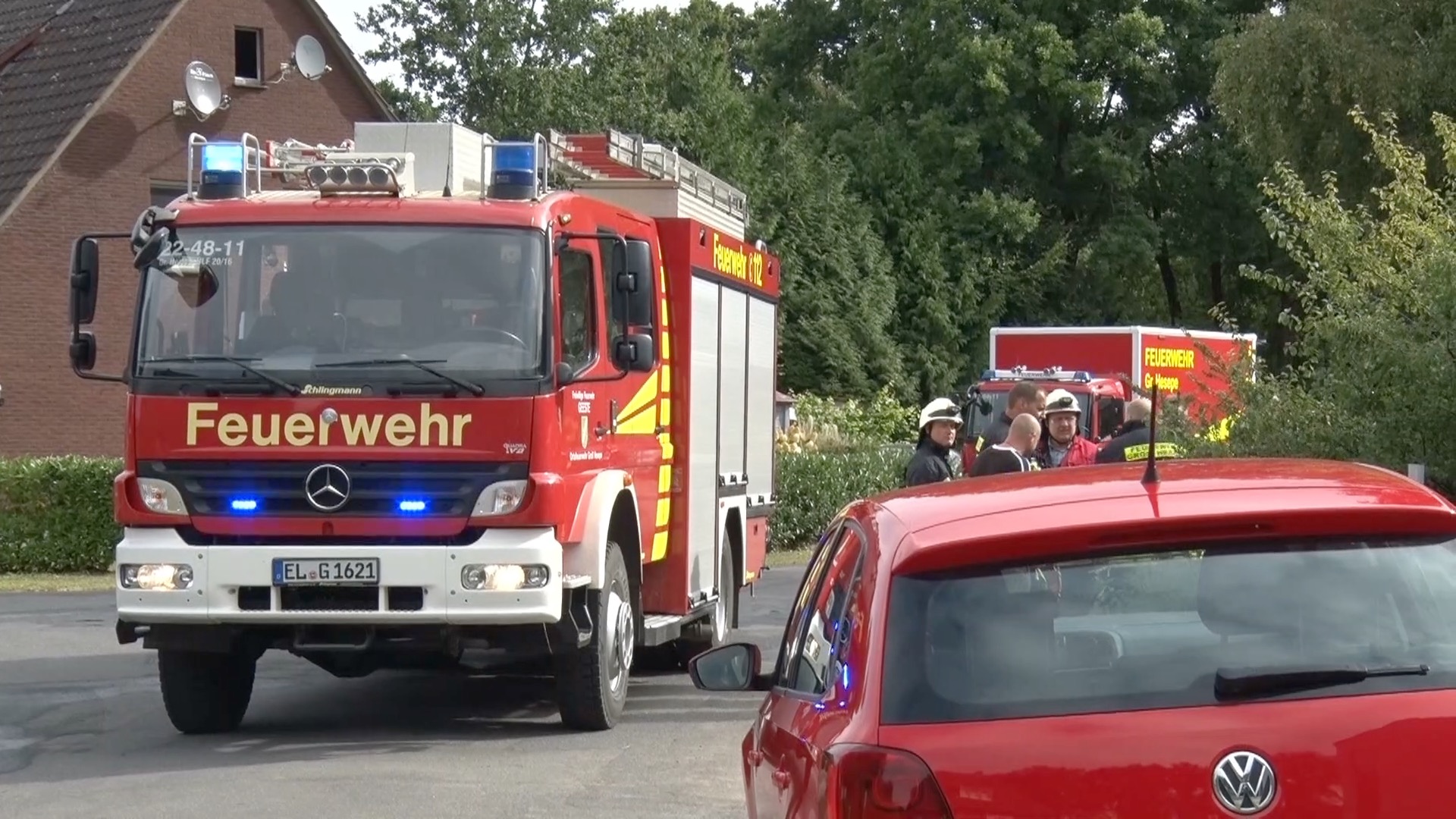Dachstuhlbrand in der Papenburger Farnstraße