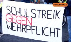 Schulstreik gegn Wehrpflicht