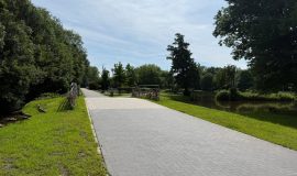 Neuer Durchlass im Papenburger Stadtpark