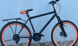 Schwarz Orangenes Fahrrad
