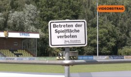 Scherben in Sprunggrube