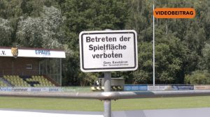 Scherben in Sprunggrube