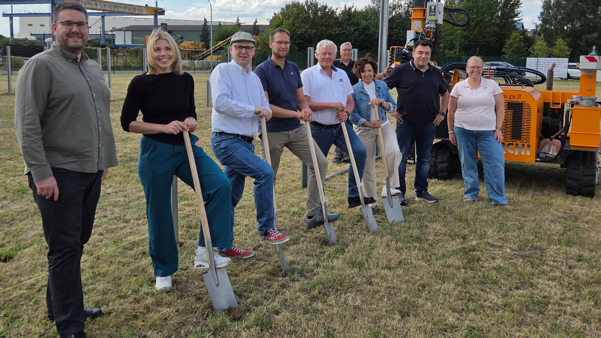 Baustart PV-Anlage