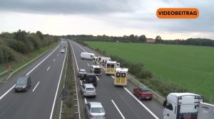 Zwei Verletzte nach Crash auf der A31
